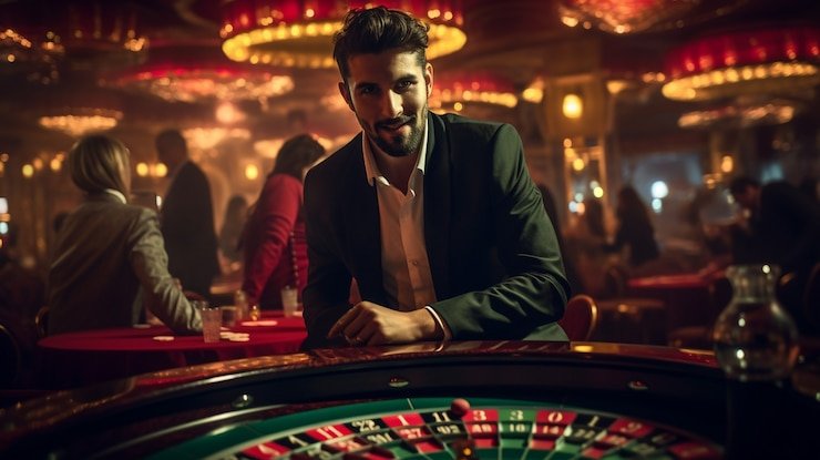 Live American Roulette table on mejaqq login platform with dealer and betting interface